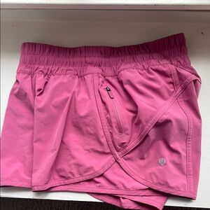 lululemon athletica Pink Athletic Shorts with Elastic Waistband